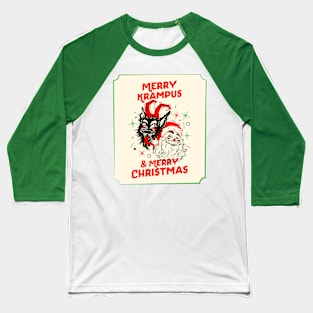 Merry Krampus & Merry Christmas Baseball T-Shirt